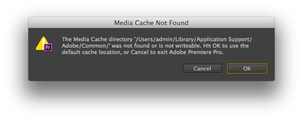 clear media cache premiere cc